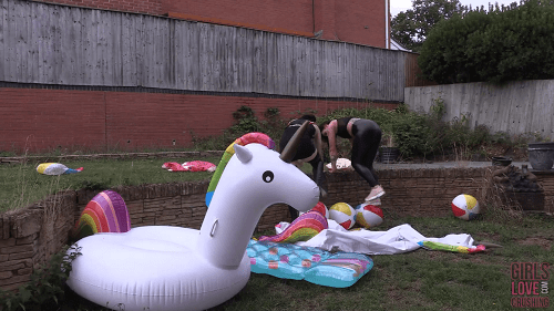 Tiana & Char - Inflatables are made for Popping (Wide Angle)